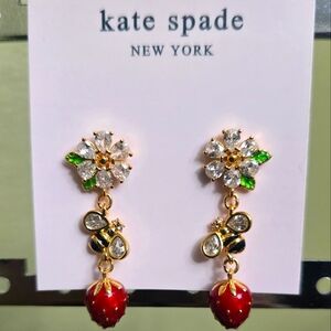 Kate Spade Strawberry Fields Statement Earrings